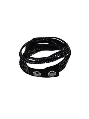 Swarovski Slake Black Crystal Wrap Bracelet Adjustable